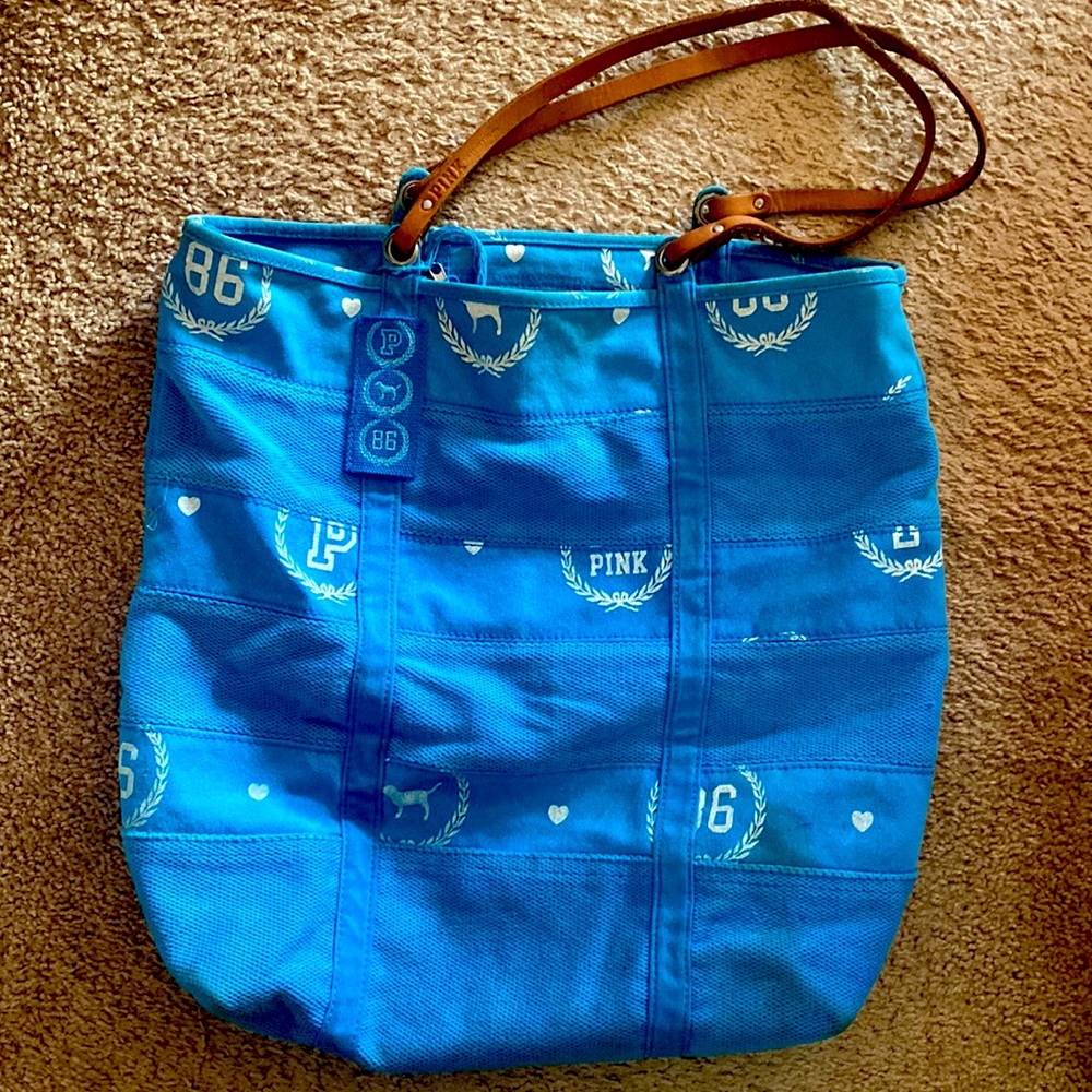 vintage Pink canvas tote bag